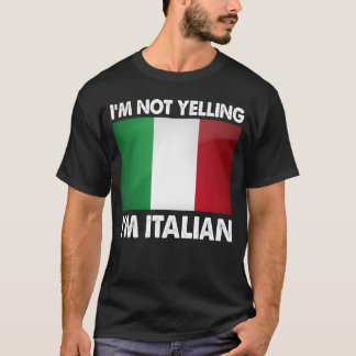 イタリア人だから大声なの Funny Italy Humor レトロ Tシャツ
