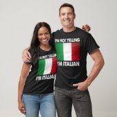 イタリア人だから大声なの Funny Italy Humor レトロ Tシャツ (ユニセックス)