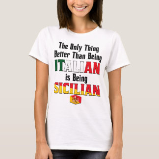 イタリア人であることよりもシチリア人であること Tシャツ