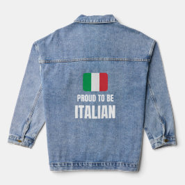 イタリア人であることを誇りに思う デニムジャケット