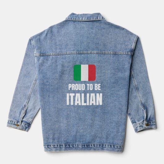 イタリア人であることを誇りに思う デニムジャケット (裏面)