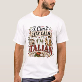 イタリア人で落ち着きがない Tシャツ