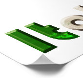 イタリア人とイタリア愛好家のためのイタリアのロゴギフト ポスター (角)