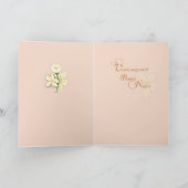 イタリア人のイースターカード、花及び十字、Buona Pasqua シーズンカード (内部)