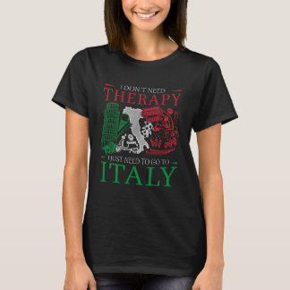 イタリア人のセラピーデザインは必要ない Tシャツ