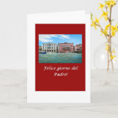 イタリア人のフェリスのgiornoのdel Padreの父の日カード カード (黄色い花)