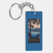 イタリア人のリビエラ旅行ポスター キーホルダー (正面左)