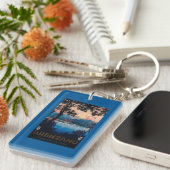 イタリア人のリビエラ旅行ポスター キーホルダー (正面右)