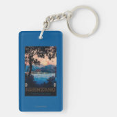 イタリア人のリビエラ旅行ポスター キーホルダー (裏面)