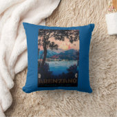 イタリア人のリビエラ旅行ポスター クッション (ブランケット)