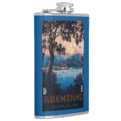 イタリア人のリビエラ旅行ポスター フラスク (右)