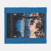 イタリア人のリビエラ旅行ポスター フリースブランケット (正面(横))