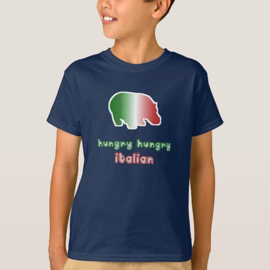 イタリア人の子供の空腹Tシャツ Tシャツ (正面)