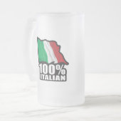 イタリア人の愛が世界を動かす フロストグラスビールジョッキ (正面左)