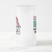 イタリア人の愛が世界を動かす フロストグラスビールジョッキ (中央)