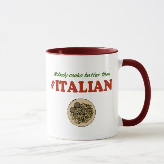 イタリア人の料理上手は世界一 マグカップ (右)