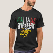 イタリア人の方が良い Tシャツ (正面)