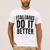 イタリア人の方がTシャツが似合う Tシャツ (正面)