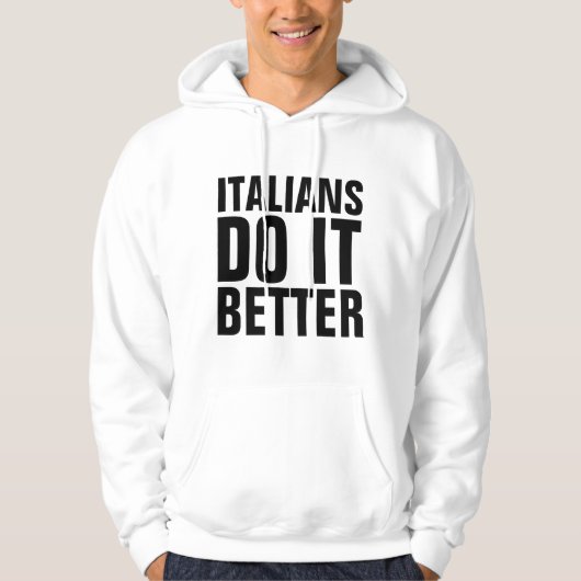 イタリア人の方がTシャツやフード付が良い パーカ (正面)