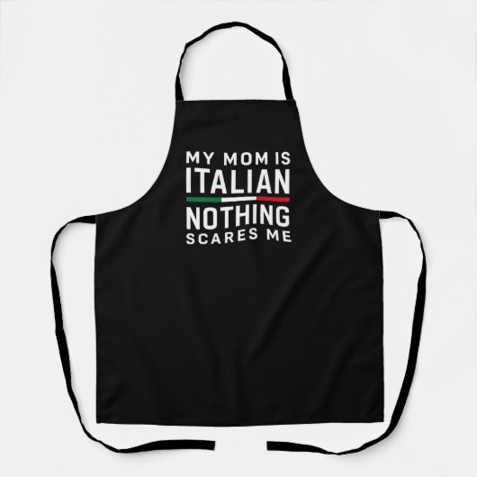イタリア人の母を持つ私は何も怖くない エプロン (正面)