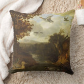 イタリア人の流れについてのアヒルそして他の鳥 クッション (ブランケット)