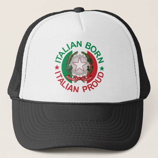 イタリア人の生まれるイタリアンな誇りを持った キャップ (正面)