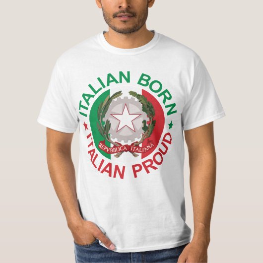 イタリア人の生まれるイタリアンな誇りを持った Tシャツ (正面)