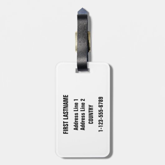 イタリア人の陰のカスタムな荷物のラベル ラゲッジタグ (裏面縦)