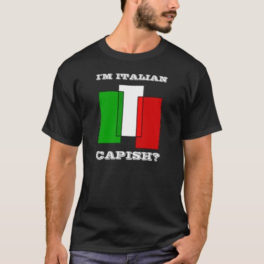 イタリア人のCapishのワイシャツ Tシャツ (正面)