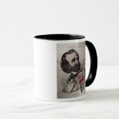 イタリア人のIl Maestro',の風刺漫画 マグカップ (正面右)