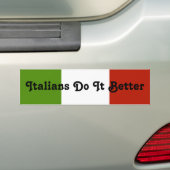 イタリア人はうまくやる バンパーステッカー (車上)