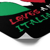 イタリア人はみんな素敵な女の子をイタリアン愛す ポスター (角)