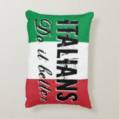 イタリア人はイタリア装飾用クッションの旗を上げる アクセントクッション (裏面(縦))