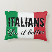イタリア人はイタリア装飾用クッションの旗を上げる アクセントクッション (裏面)