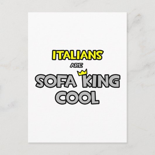 イタリア人はソファクール王 ポストカード (正面)