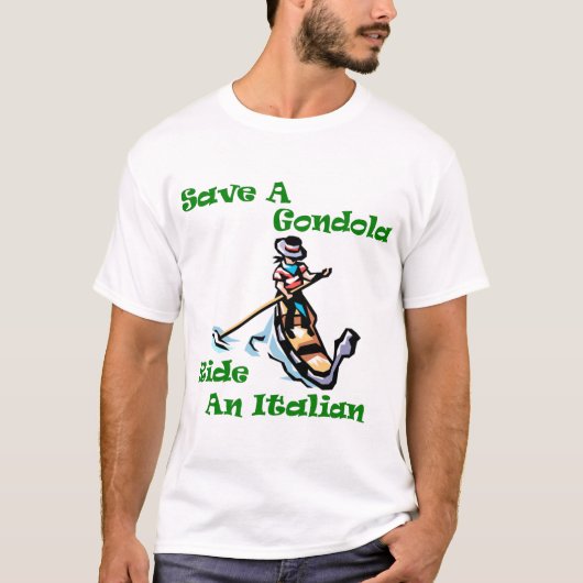 イタリア人を乗せよう Tシャツ (正面)