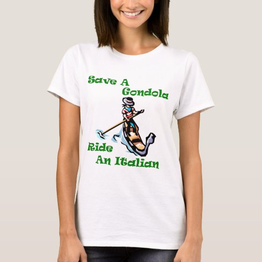 イタリア人を乗せよう Tシャツ (正面)
