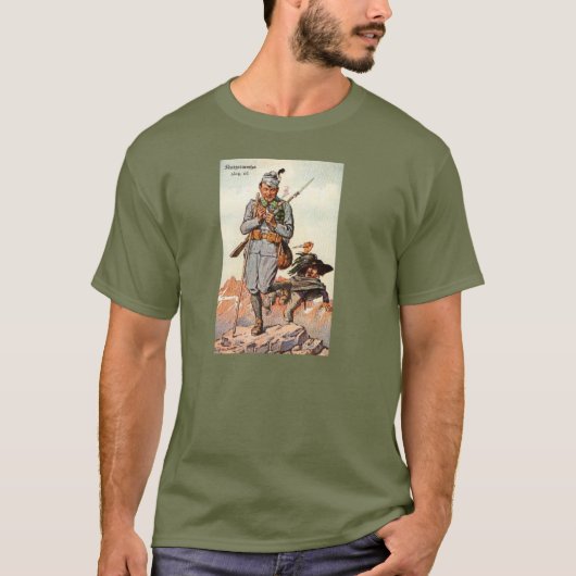 イタリア人を戦っているオーストリア・ハンガリー Tシャツ (正面)