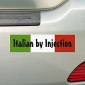 イタリア人インジェクション バンパーステッカー (車上)