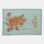 イタリア人ラブパスタ キッチンタオル (横)