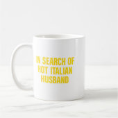イタリア人夫の名言 ホット検索 コーヒーマグカップ (左)