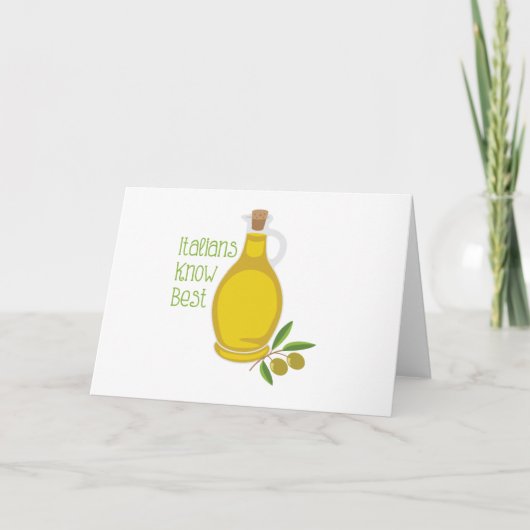 イタリア人最高のが知った カード (正面)