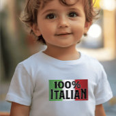 イタリア人100%イタリア国旗Tシャツ Tシャツ