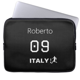 イタリア代表サッカープロフェッショナルモノクローム ラップトップスリーブ