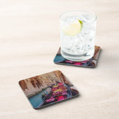 イタリア伝統的のヴェネツィアのゴンドラ付き運河 コースター (右側)