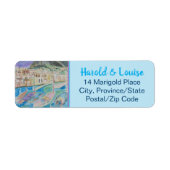 イタリア住所 シール (正面)