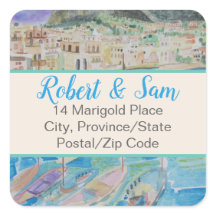 イタリア住所 シール(20)