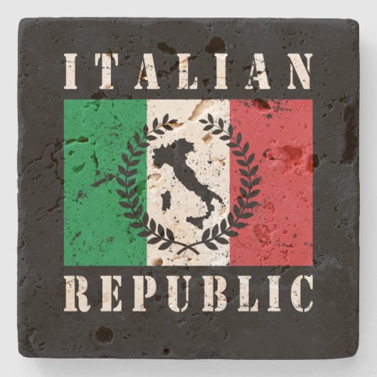 イタリア共和国 ストーンコースター (正面)