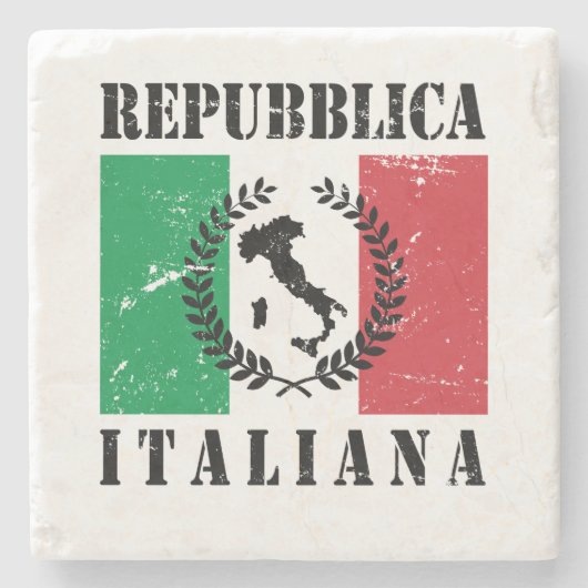 イタリア共和国 ストーンコースター (正面)