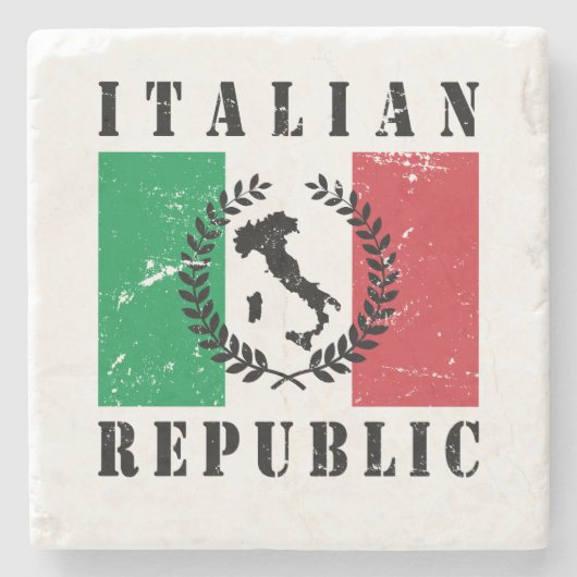 イタリア共和国 ストーンコースター (正面)